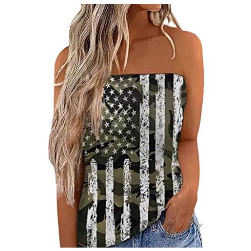 Cocoarm delle donne di estate sexy del tubo top off spalla senza maniche magliette e camicette senza spalline a fascia boob camicetta della camicia della spiaggia della maglia a fascia top tubo(s-numero 1)