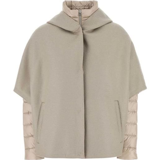 Herno piumino stile mantella - toni neutri