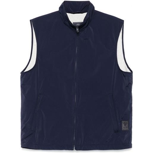 Fay gilet con applicazione - blu