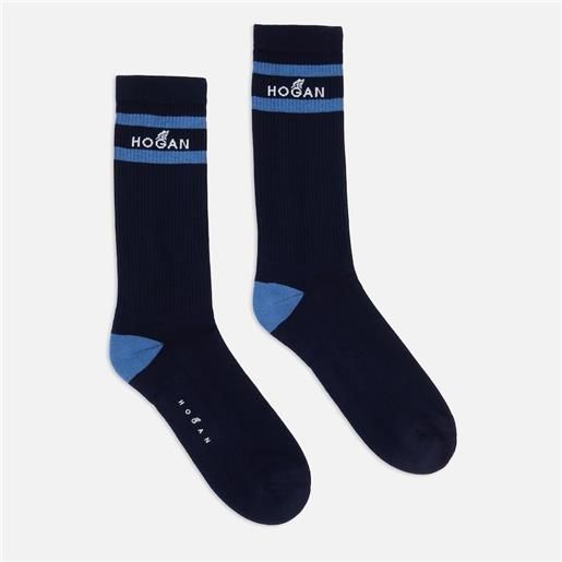 Hogan uomo calze, blu (taglia unica)
