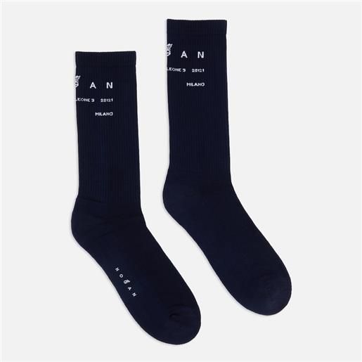 Hogan uomo calze, blu (taglia unica)