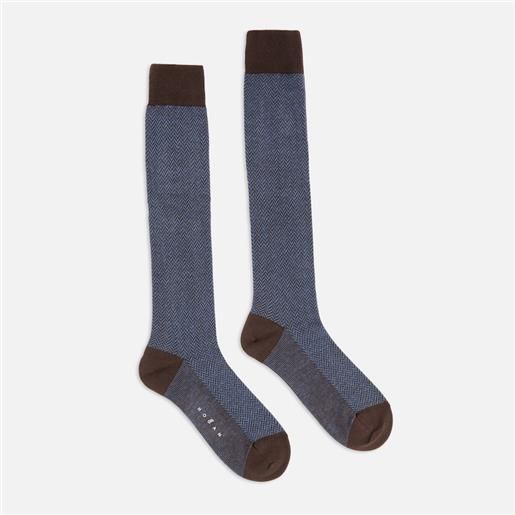 Hogan uomo calze, marrone (taglia unica)