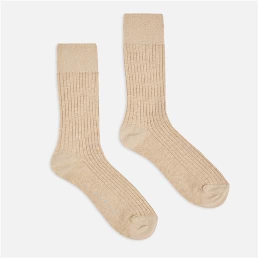 Hogan donna calze, beige (taglia unica)