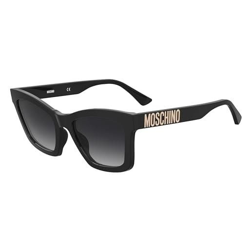 Moschino occhiali da sole mos156/s black/dark grey shaded 54/20/140 donna