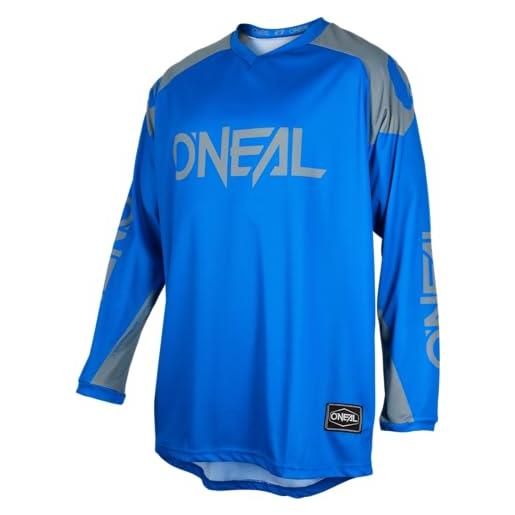 O'NEAL | maglia | enduro motocross | tessuto traspirante, massima libertà di movimento, schiena estesa | maglia matrix ridewear | adulto | blu grigio | taglia s