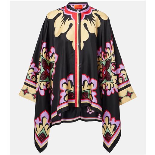 La DoubleJ blusa foulard in seta