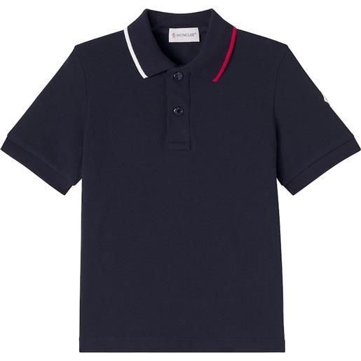 Moncler Enfant polo in piquã© di cotone