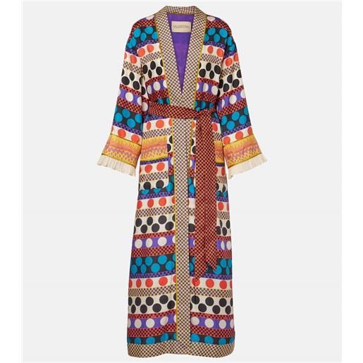 Valentino copricostume in seta a pois