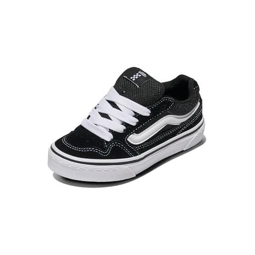 Vans caldrone, scarpe da ginnastica unisex - bambini e ragazzi, suede mesh black white, 27.5 eu