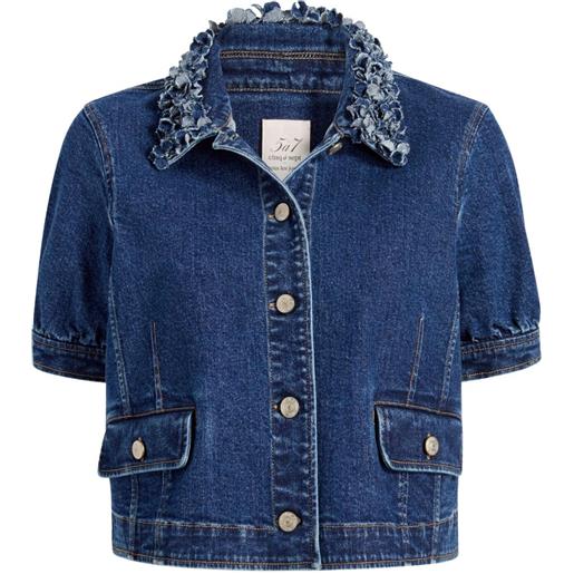 Cinq A Sept giacca denim ethel - blu