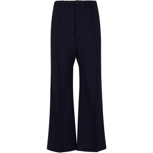 Marni pantaloni svasati a gamba ampia - blu
