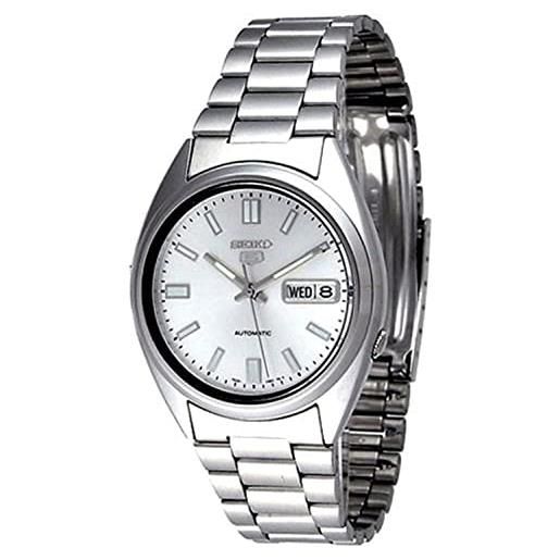 Seiko orologio analogico automatico uomo con cinturino in acciaio inox snxs73k1