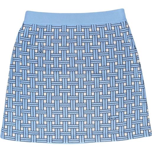 Kenzo minigonna weave - blu