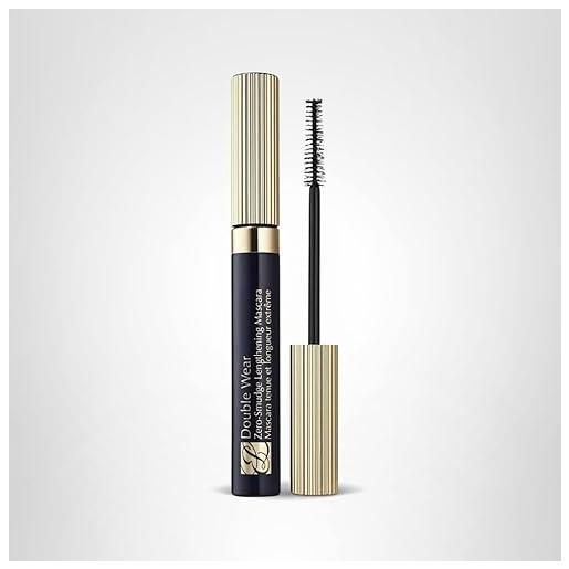 Estee Lauder double wear zero-smudge lengthening mascara, 01 black, donna - 6 ml