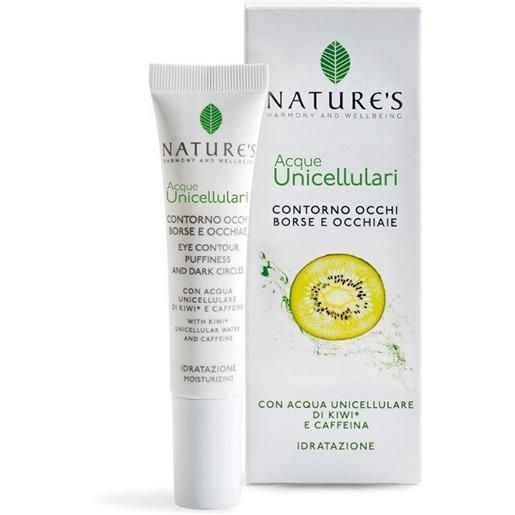 BIOS LINE SpA acque unicellulari borse occhiaie con kiwi + caffeina nature's 15ml