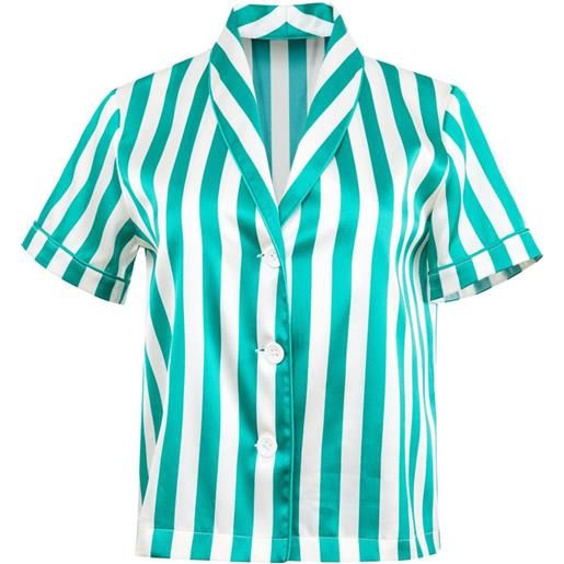 Fleur Du Mal camicia riviera - verde