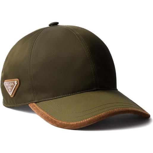 Prada cappello da baseball re-nylon - verde