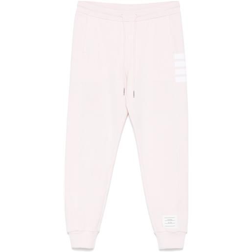 Thom Browne pantaloni sportivi con dettaglio a 4 righe - rosa