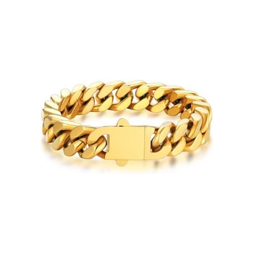 Bracciali A Catena Cubana In Ceramica E Acciaio Inossidabile 304 Per Uomo Colore Acciaio Inossidabile 8 1 2 8 5 8 Pollice 21 7 22 Cm