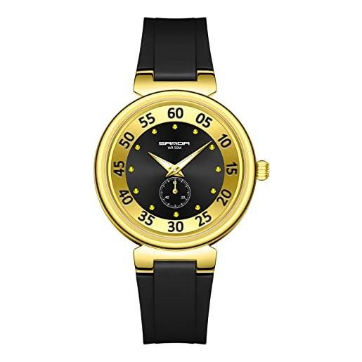 RORIOS orologio donna orologio quarzo analogico con luminoso funzione moda impermeabile orologio da polso per ragazza donna