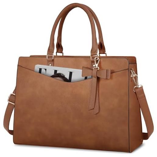 Borsa Laptop 15.6 Donna Impermeabile | Protezione PC Lavoro Beige