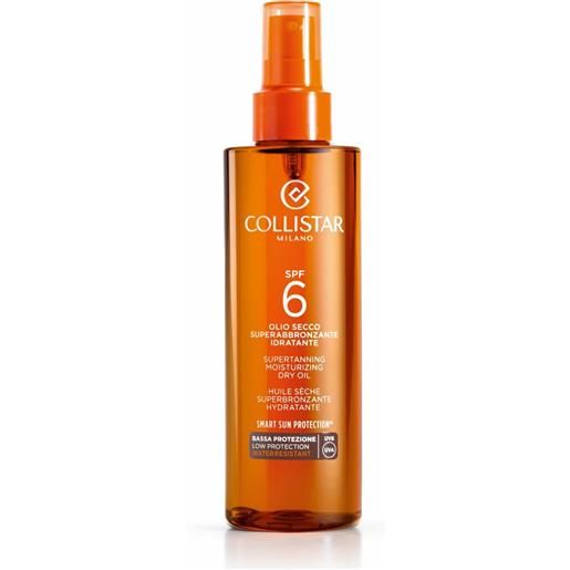 Collistar olio idratante superabbronzante spf6 200ml - olio solare corpo bassa prot. 