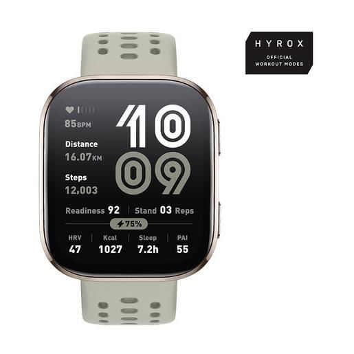 Amazfit bip 6 stone 5 cm (1.97'') amoled digitale 390 x 450 pixel touch screen oro gps (satellitare)