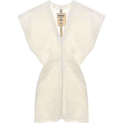 Uma Wang top tubi - bianco
