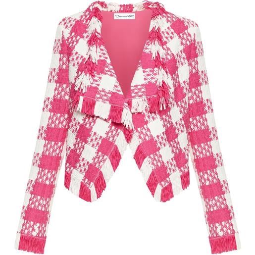 Oscar de la Renta giacca a quadri - rosa