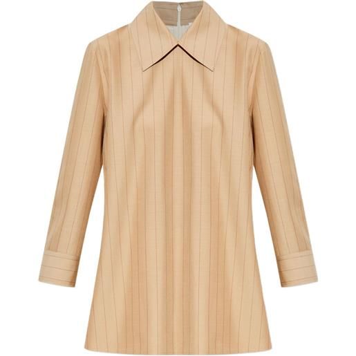 Jil Sander blusa gessata - toni neutri