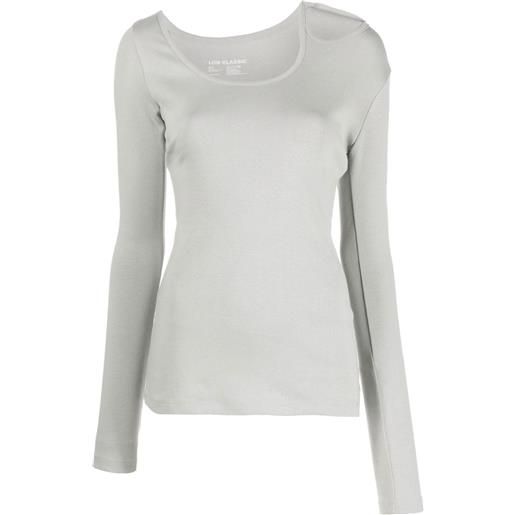 Low Classic t-shirt con dettaglio cut-out - grigio