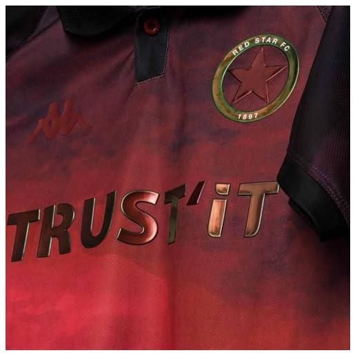 Kappa kombat away red star maglietta calcio unisex adulto