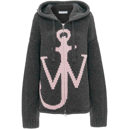 JW Anderson felpa con cappuccio - grigio
