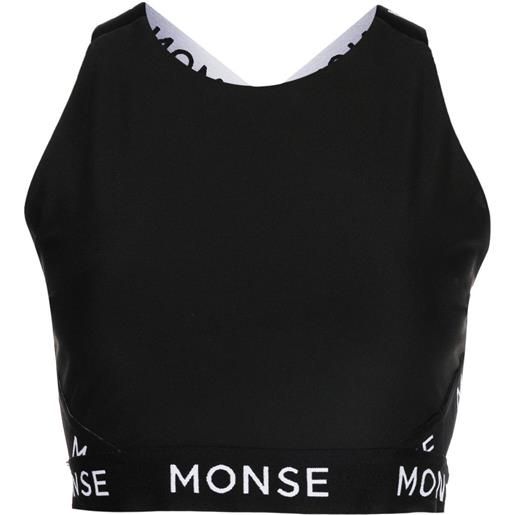 Monse top sportivo con stampa - nero