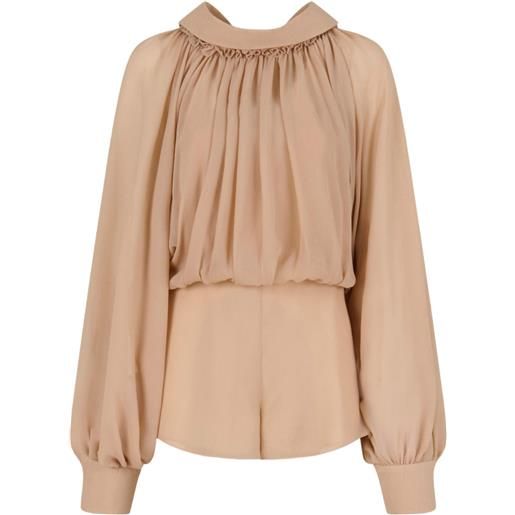 Marni tuta intera con maniche a palloncino - toni neutri