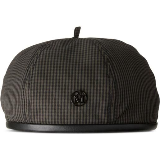 Maison Michel basco a quadri - marrone