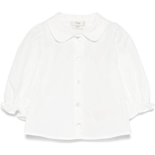 Fendi Kids blusa in cotone - bianco