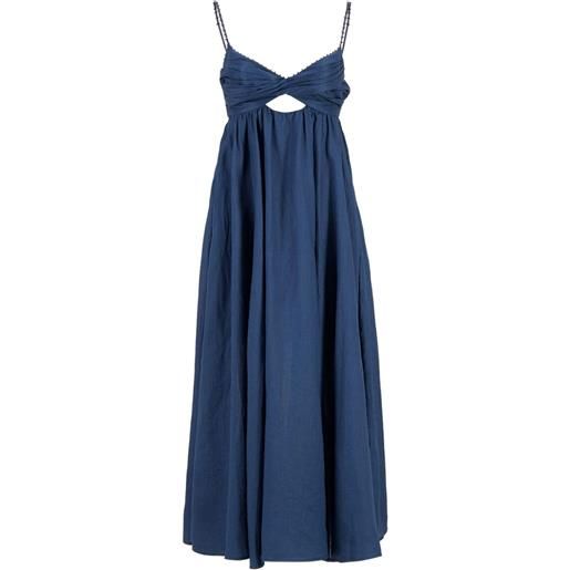ZIMMERMANN abito lungo in lino - blu