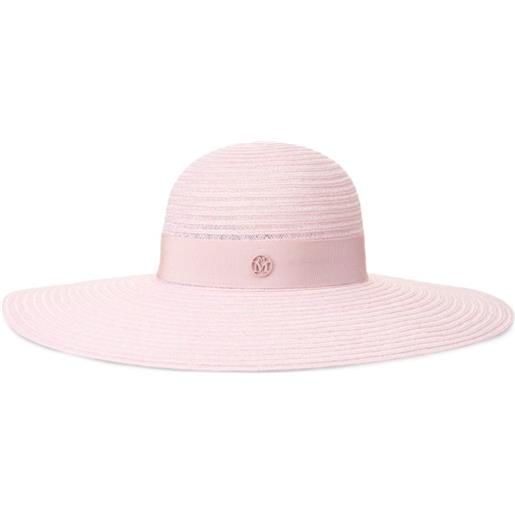 Maison Michel cappello in paglia - rosa