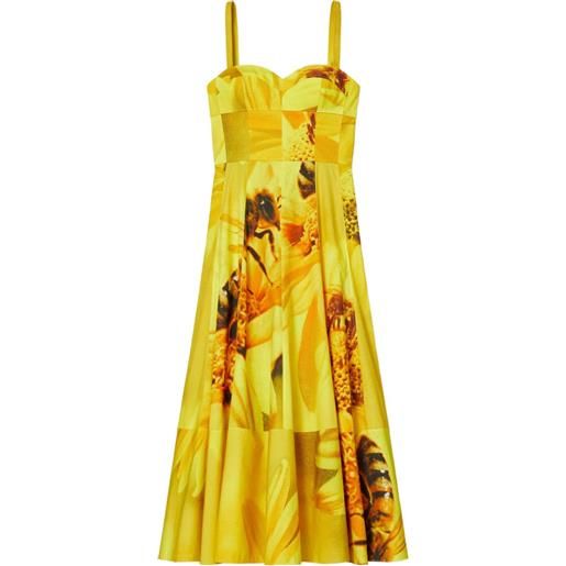 Tory Burch abito midi a fiori - giallo