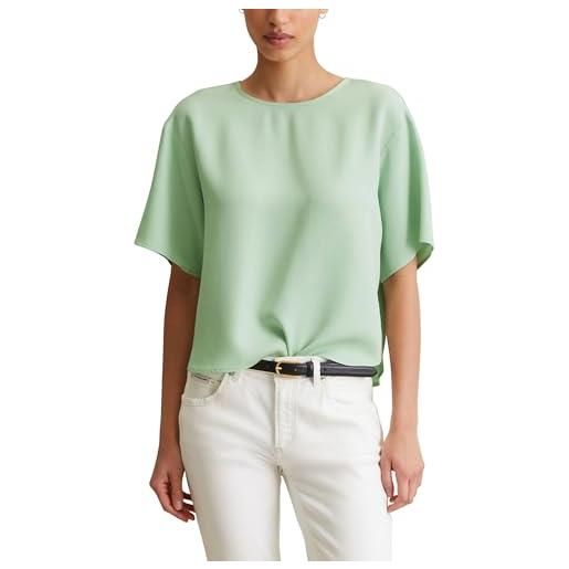 Marc O'Polo marc oߴpolo denim donna camicia a maniche corte con scollo rotondo cropped, verde (mint mist), xs