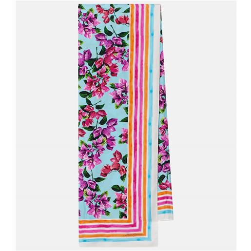Dolce&Gabbana sciarpa con stampa floreale
