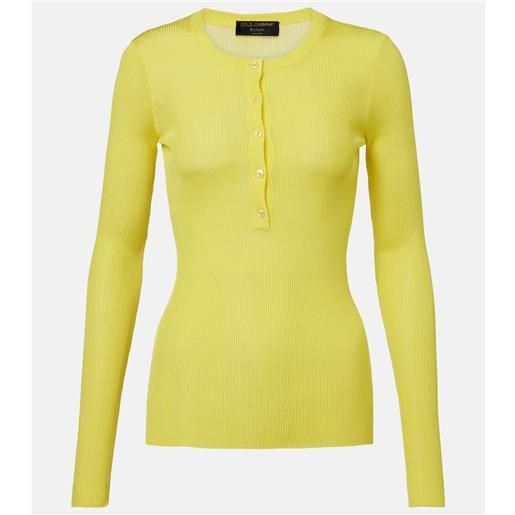 Dolce&Gabbana pullover in maglia a coste