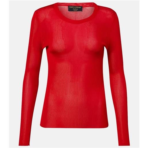 Dolce&Gabbana pullover in maglia a coste