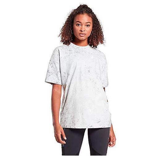 Reebok lm washed cotton tee maglietta da donna, donna, maglietta, fm7123, powgry, s