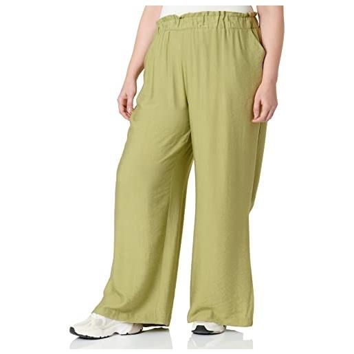 Naf Naf pantaloni larghi classici da donna, neri, taglia 50