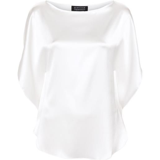 Gianluca Capannolo blusa con scollo a barca - bianco
