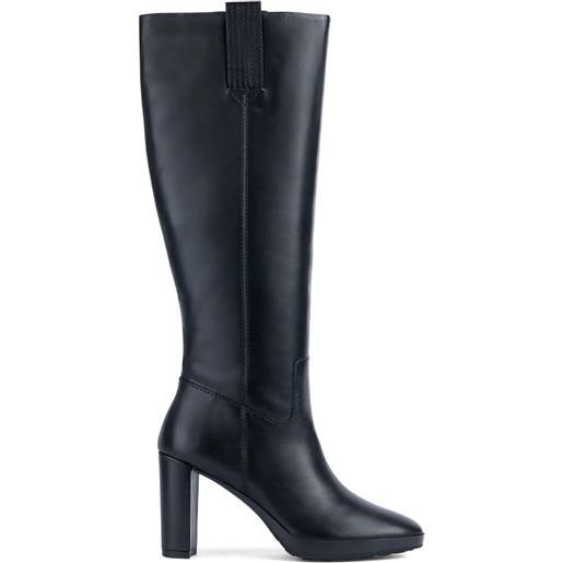 Geox stivali con tacco largo - nero