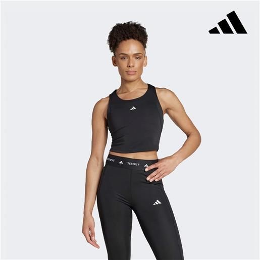 Adidas techfit crop training top