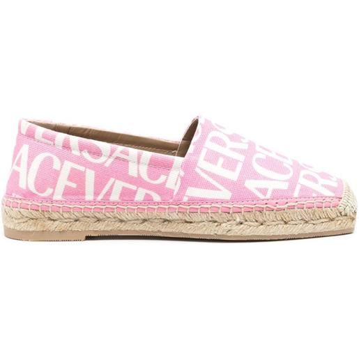 Versace espadrilles con stampa - rosa